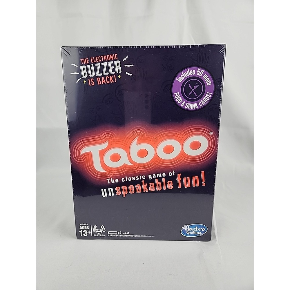 Hasbro Taboo The Classic Game Of Unspeakable Fun New, Sealed,‎ Age 13+